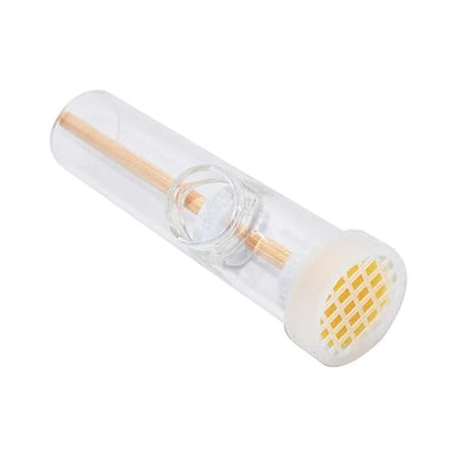 Bee Queen Marking Cage Bottle Box 2pcsBeekeeping Tools Glass Queen Bees Catcher One Handed Bee Queen Marking Marker Cage Bottle Holder/Wasp Catch Beehive Equipment