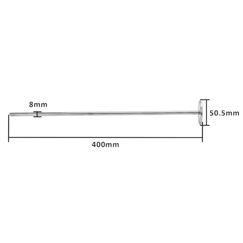DERNORD 1.5 inch Tri Clamp Thermowell SS304 for Beer Fermenter Homebrew Solar Heater Boiler, 400mm Length - size: 400mm