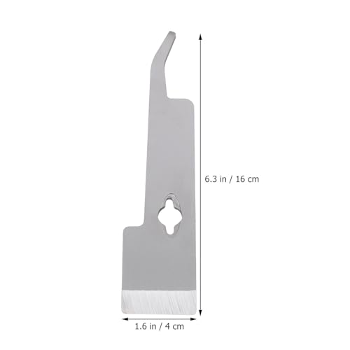 Kisangel Stainless Steel Hive Scraper and Beekeeper Tool for Beehive Cleaning with Curved Edge, Multifunctional Beekeeping Scraper and Frame Lifter for Apiary Maintenance