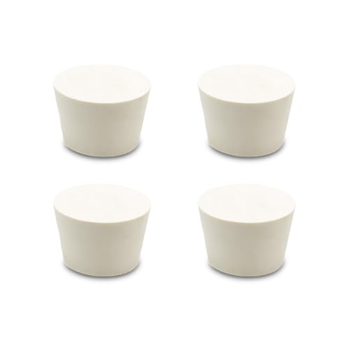 Fermentation TPE Rubber Stoppers – Solid Bungs (#8 Stopper, 4-Pack) - size: #8