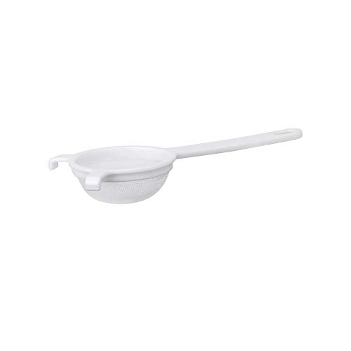 HIC Kitchen Double-Ear Fine Mesh Strainer, BPA-Free, 3-Inch, For Sifting Baking Ingredients, Straining, And Draining Soups And Sauces - color: Double-Ear Fine Mesh White, size: 3-Inch