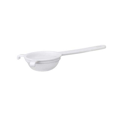 HIC Kitchen Double-Ear Fine Mesh Strainer, BPA-Free, 3-Inch, For Sifting Baking Ingredients, Straining, And Draining Soups And Sauces - color: Double-Ear Fine Mesh White, size: 3-Inch