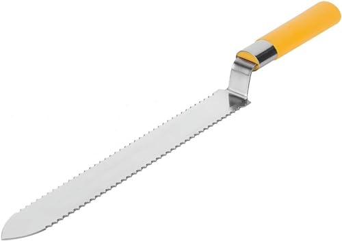 16.3in Stainless Steel Beekeeping Serrated Honey Scraping Knife Uncapping Knife Beekeeper Tools for Honey Harvesting Extracting Bee Keeping,Honey Uncapping Knife, Honey Scraper