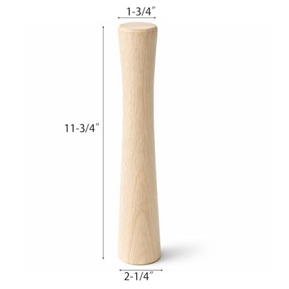 Jucoan 6 Pack Glass Fermentation Weights with Easy Grip Handle for Wide Mouth Mason Jars and 1 Pcs Beech Wood Vegetable Tamper Sauerkraut Pounder, Fermentation Pickle Kit, Sauerkraut Making Kit - size: 7 Pack