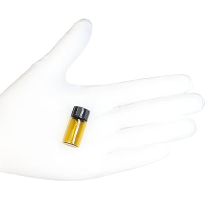 20pcs 3ml Mini Amber Glass Vials With Screw Caps, Small Bottles Sample Vials for Essential Oil and Perfume - size: 3ml-20pcs