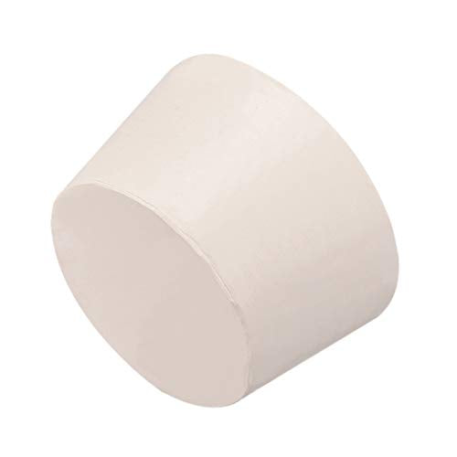 uxcell White Tapered Shaped Solid Rubber Stopper for Lab Tube Stopper Size 12 - size: 51x62x37mm