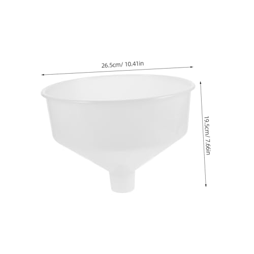 Extra Large Funnel Wide Mouth Sturdy Plastic for Canning Sediment Removal Kitchen Use Reusable