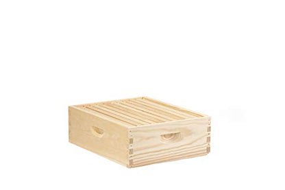 Little Giant 10-Frame Medium Super Beehive Body with Frames for Beekeeping (Item No. MEDBOX10)