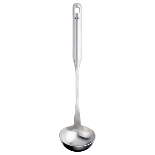 Fissler Essential Soup Ladle, 18/10 Stainless Steel Kitchen Utensil for Soups & Sauces, Ergonomic Handle, Dishwasher Safe