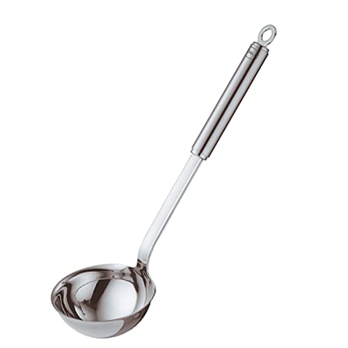 Rösle Stainless Steel Ladle with Pouring Rim, Round Handle, 5.4 Ounce (10609) - size: 5.4-Ounce (Round Handle), style: Pouring