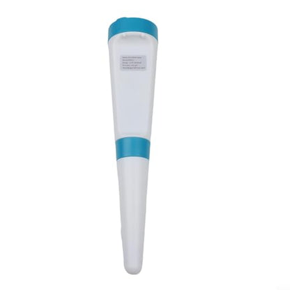 Digital Fermentation pH Tester ±0.1 pH Accuracy 0.01 pH Resolution Auto Temperature Compensation ATC LCD Display Hold Function ABS White Portable pH Meter for Brewing Wine Beer Food Liquid Testing