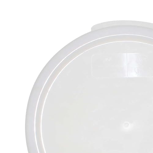 TrueCraftware- 1 Qt. White Round Polypropylene Food Storage Container Lid 1 Piece Replacement Lid for Round Container Meal Prep Kitchen Pantry Commercial Restaurant - size: Lid - Fits 1qt
