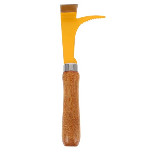 Portable Beehive Cleaning Tool with Wooden Handle and Stainless Steel Blade Not Easy to Break Hive Scraper for Beekeeping Frame and Box Scraping Random Color