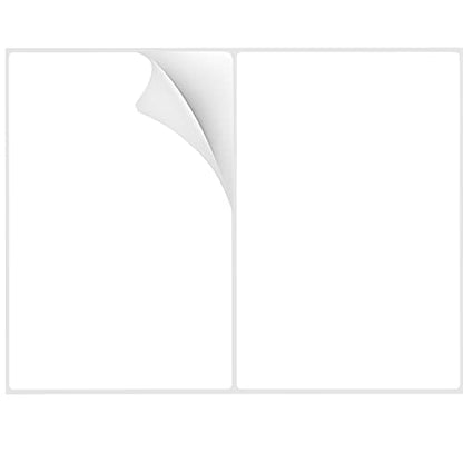 8-1/2"×5-1/2" Shipping Labels 60 Labels Sticker Paper for Laser/Ink Jet Printer mailing Labels 8.5"×11" White 2 per Sheet - size: 8-1/2"×5-1/2"(2-up), style: 30 sheets