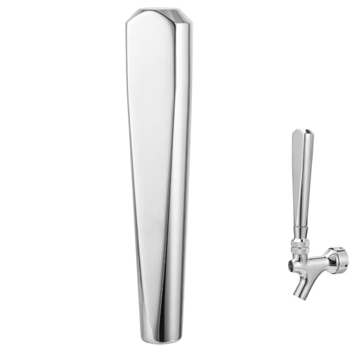 Mrbrew Beer Tap Handle, Upgraded Beer Faucet Handle 304 Stainless Steel Beer Keg Tap Handle Commercial Standard 3/8”Threading Kegerator Tap Handle for Kegerator Tower Stout Nitro Coffee Tap Draft Beer - size: 1 Count