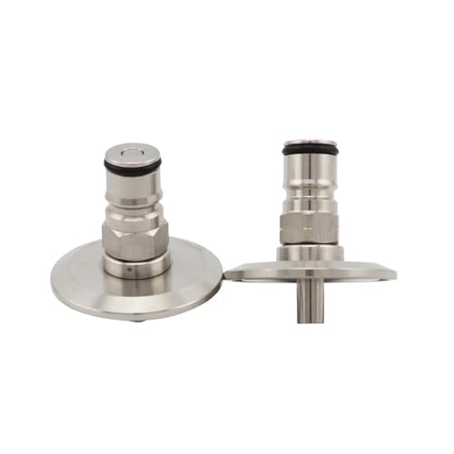 1.5" Tri Clamp to Ball Lock Post - SS304 Sanitary Brewer Fitting for Homebrew Beer Kegs and Conical Fermenters(Gas and Liquid) - size: Gas and Liquid