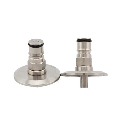 1.5" Tri Clamp to Ball Lock Post - SS304 Sanitary Brewer Fitting for Homebrew Beer Kegs and Conical Fermenters(Gas and Liquid) - size: Gas and Liquid
