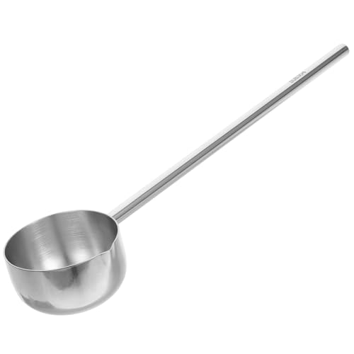 Stainless Steel Soup Ladle Long Handle Water Ladle for Kitchen Cooking Serving Soup Oil Dipping Home Restaurant Canteen Use 10.43X2.36X1.37In
