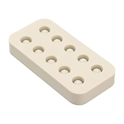 Mold for Queen Cells,Silicone Beekeeping Grafting Cup Mold,Wax Queen Grafting Cups Essential Beekeeping Tool for Queen bee Beekeepers Sturdy applies to Reproduction of Bees (Double Row) - size: Double Row