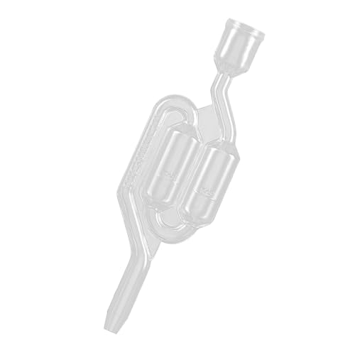 Bubble Airlock, Clear Fermentation Airlock, Food-Grade Homebrew Tool For Beer/Wine/Pickles, S-Shaped Water Seals With MAX Fill Line, Fits Most Jars & Crocks