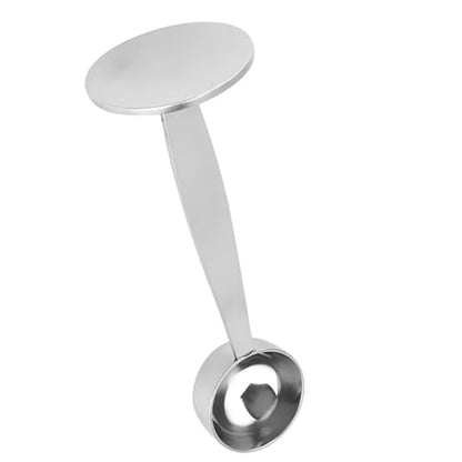 ZPSHYD Stainless Steel Coffee Scoop And Tamper Dual Purpose Measuring Spoon For Espresso Ground Coffee Beans Powder Food Grade Material 14.5cm 87g