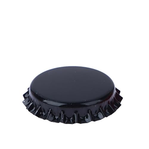 100Pc/Set Beer Cap New Beer Bottle Caps Oxygen Absorbing Seal Caps for DIY Home Brewing Beer Tool Bar Accessorie(Black) - color: Black