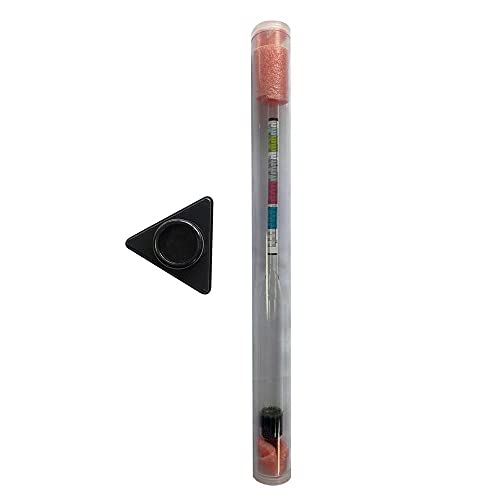 NutriChef Triple Scale Hydrometer and PC Test Jar - Combo Kit for Wine, Beer, Mead and Cider, Includes Triangle Base and Instruction Manual