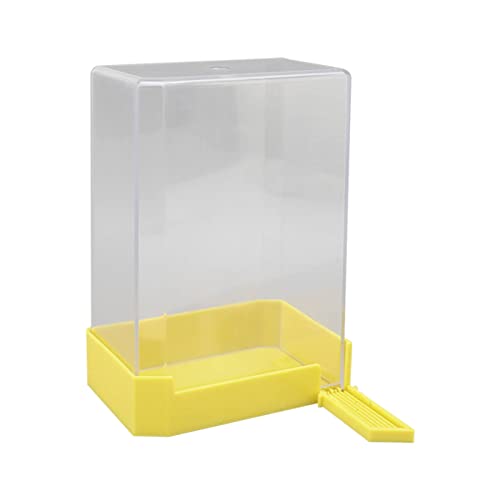 Focket Bee Feeder, 1100ml Large Capacity ABS Plastic Beehive Water Feeder, Bee Watering Station with Base for Beekeepers Garden Honey Beekeeping Equipment