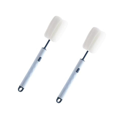 2pcs Bottle Brush，Water Bottle Cleaner Brush ，Sponge Brushes，Bottle Brushes for Cleaning，Long Handle Bottle Brush,Perfect for Bottles、 Water Bottles、 Tumblers、 Narrow Neck Containers