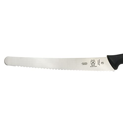 Mercer Culinary M23213 Millenia Black Handle, 12-Inch Wavy Edge, Brisket Knife - size: 12", style: Wavy Edge Brisket Knife