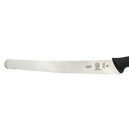 Mercer Culinary M23213 Millenia Black Handle, 12-Inch Wavy Edge, Brisket Knife - size: 12", style: Wavy Edge Brisket Knife