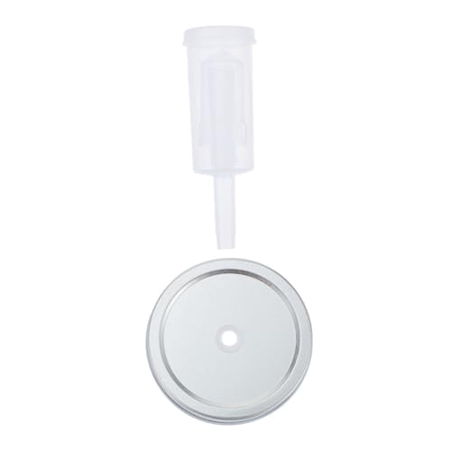 YARNOW Mason Jar Fermenter Lid Kit 87mm Wide Mouth with Airlock and Tinplate Lid for Pickling and Vegetable Fermentation Home Kitchen Accessories Random Color