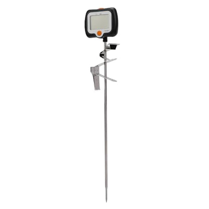 Generic Digital Candy Thermometer, Large LCD Screen Food Thermometer with Pot and 25cm Stainless Steel Probe, for Cooking Jam Chocolate Candy Making BBQ Coffee (KT Black English with Clip Sleeve)