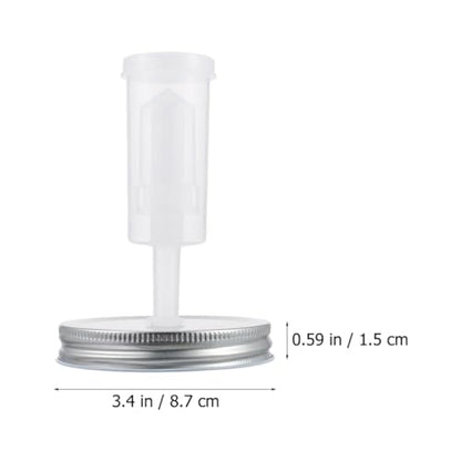 Wakauto Fermenting Lids for Mason Jars Lightweight Portable Pickles Jar Kit with Detachable Reusable Covers for Wide Mouth Fermenter Supplies