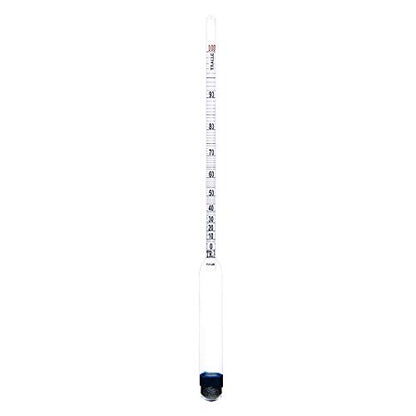 Circrane 0-200 Proof & Tralle Alcohol Hydrometer with Glass Test Jar Kit, Accurate Tester & Glass Cylinder for Liquor, Distilling Moonshine Alcoholmeter Set - style: 0-200 Brewing Kit