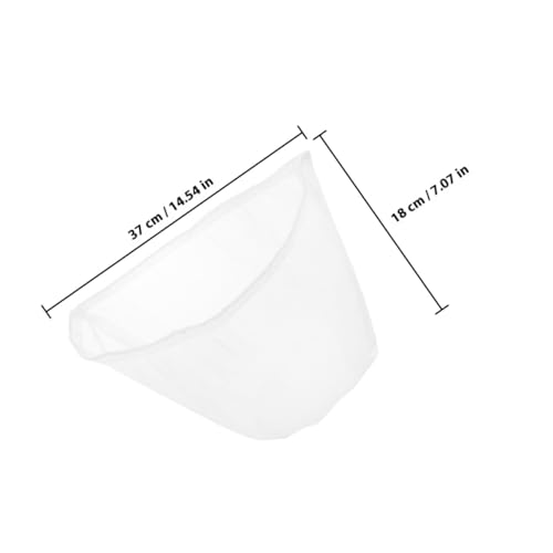 Reusable Fine Mesh Food Strainer Bags 2pcs Detachable Filter Pouches for Soybean Milk Juice Brewing and Kitchen Food Draining, Small 37cm Drawstring Straining Bags for Home Cooking
