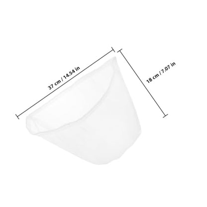 Reusable Fine Mesh Food Strainer Bags 2pcs Detachable Filter Pouches for Soybean Milk Juice Brewing and Kitchen Food Draining, Small 37cm Drawstring Straining Bags for Home Cooking