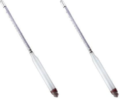 FastRack Name Hydrometer Alcohol 0-200 Proof and Tralle Hydrometer, Alcohol Proof Tester for Liquor, Distilling Moonshine - Alcohol Hydrometer for Proofing Distilled (Pack of 2) - size: 1 Count (Pack of 2)