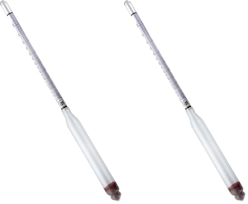 FastRack Name Hydrometer Alcohol 0-200 Proof and Tralle Hydrometer, Alcohol Proof Tester for Liquor, Distilling Moonshine - Alcohol Hydrometer for Proofing Distilled (Pack of 2) - size: 1 Count (Pack of 2)