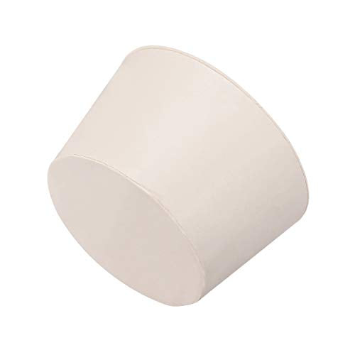 uxcell White Tapered Shaped Solid Rubber Stopper for Lab Tube Stopper Size 11 - size: 46x56x34mm