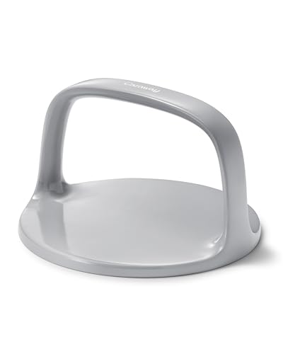 Caraway Grill Press with Handle - 100% Stainless Steel Body - Safe for Use with Pans and Grills - Ideal for Meat, Salmon, Tofu, Veggies - Gray - color: Gray