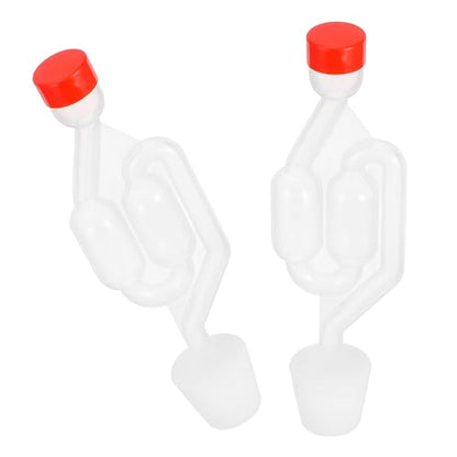 Bubble Airlocks Prevents Gas Backflow 2 Sets S-shaped with Silicone and Pp Material and Monitors Fermentation Process for Fermenting for Wine Making and Pickling