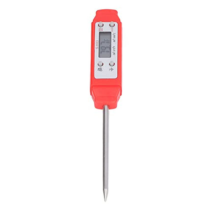 Digital Food Thermometer, Digital Food Thermometer Automatic Calibration Pen High Accuracy Electronic Pocket Thermometer Yellow for Home Use, Multifunctional Accessory (Red) - color: Red