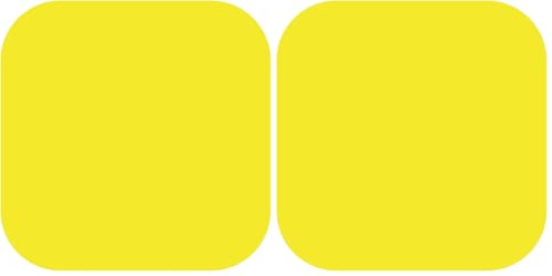 DayMark Dissolvable Square Label, 3/4" x 3/4", Yellow (Roll of 1000) (Pack of 2) - size: 0.75*0.75 inches (Pack of 2), style: Yellow