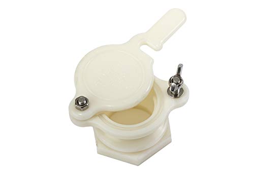 Little Giant® Honey Gate | Plastic Honey Spout with Wing Nut for Beekeeping | Honey Bucket Gate