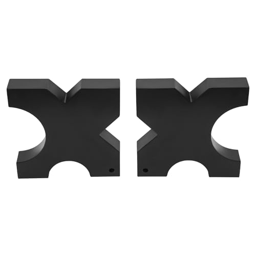 Arbor Press Plate, 1 Pair 5'' x 5'' x 1'' No holes H-shape Hydraulic Shop Press Plate 20Ton Metal H Frame Hydraulic Shop Press Plates for Workshops Factories & Production - size: 5'' x 5'' x 1'' / No holes