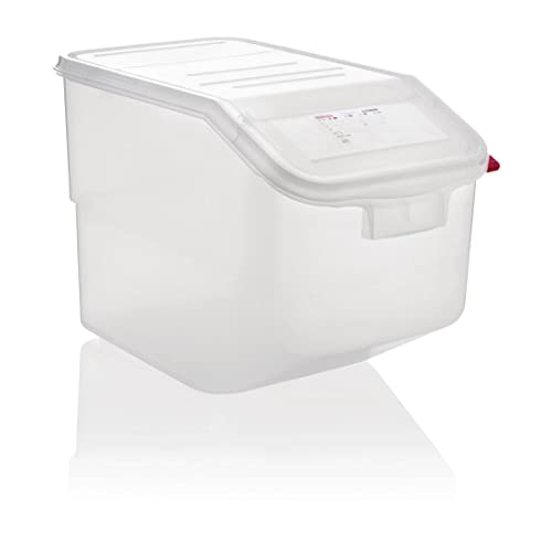 Araven Ingredient Bin, Storage Container for Large Quantity Ingredients, Use in Commercial or Home Kitchen, 13 Gallons, 1 Count, White