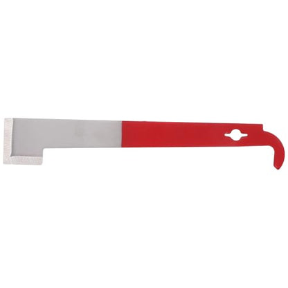 ARTIBETTER Stainless Steel Curved Hook Hive Tool Beekeeping Supplies Bee Scraper and Frame Lifter Wine Red 2.5mm Thick for Beehive Maintenance and Honey Harvesting