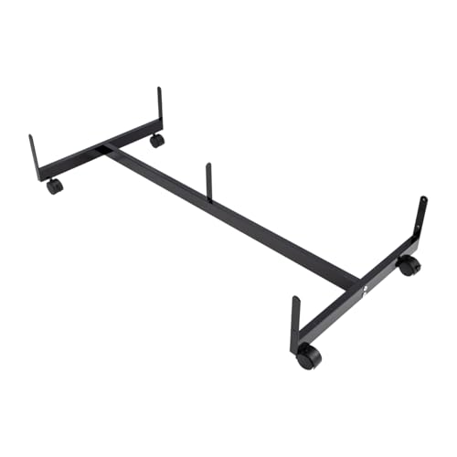 SSWBasics Black Grid Gondola Base with Casters (Use with existing 3” on Center Wire Grid Panels )