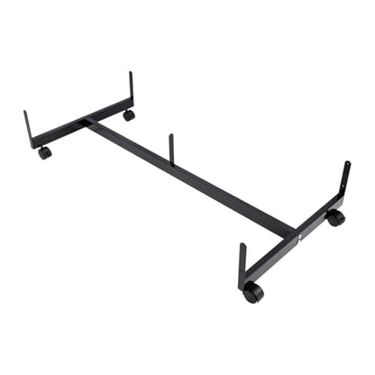 SSWBasics Black Grid Gondola Base with Casters (Use with existing 3” on Center Wire Grid Panels )